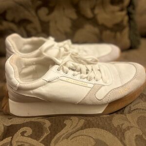 Sam Edelman Cream and Tan Sneakers
